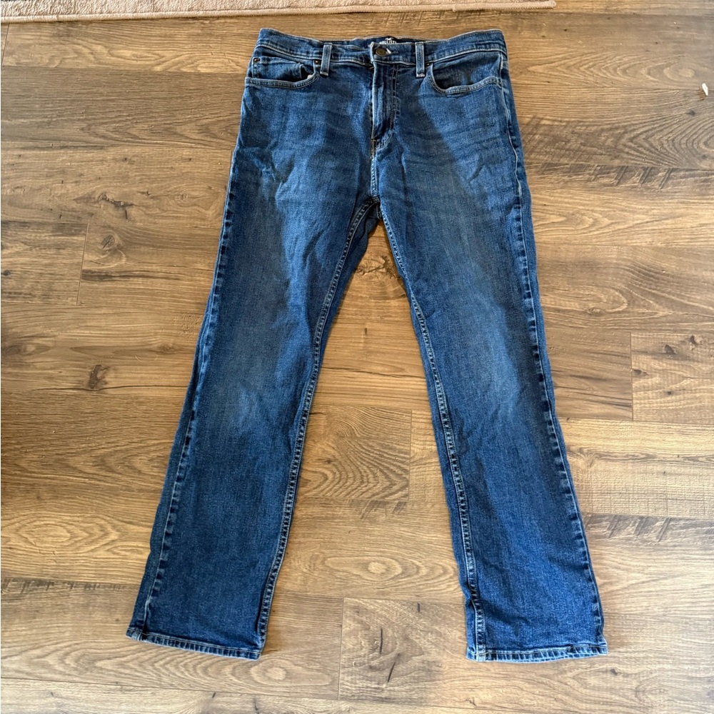 Hollister Blue Straight Jeans Timeless Denim